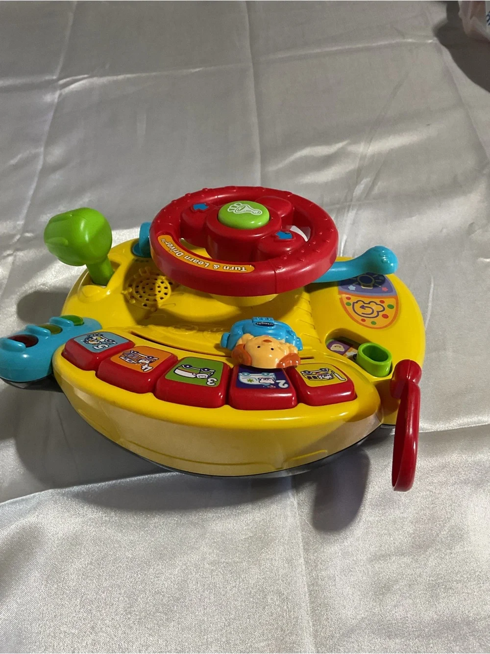 Interactive Turn & Learn Driver Toy - Yellow/Red/Green
